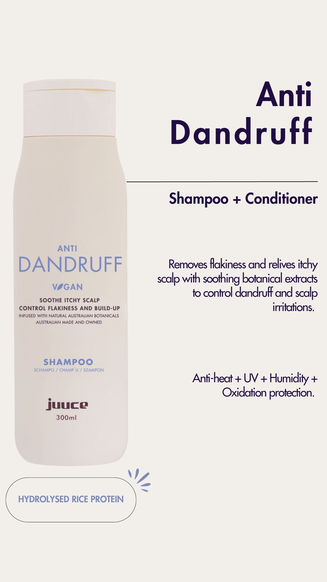 Juuce Antidandruff Szampon (300ml) - obrazek 2